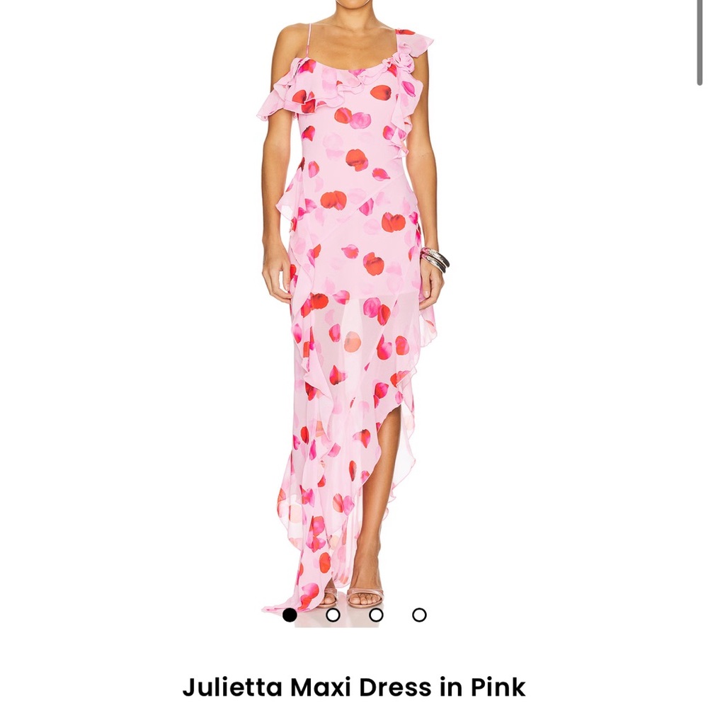 I.AM.GIA Pink and Red Patterned Maxi Dress